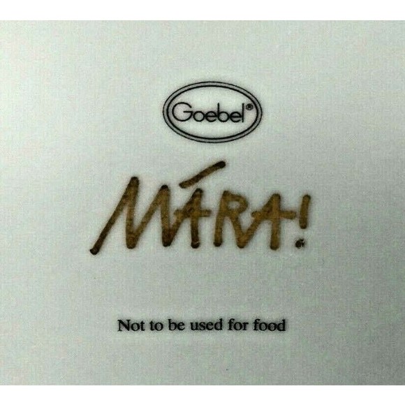 VTG Goebel Trinket Covered Dish Cobalt Blue Floral Rose Colleague "Mara" - Picture 6 of 7